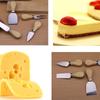 YOMDID 3/4pcs Set Cheese Knives Stainless Steel Cheese Butter Pizza Cutting Tools Cutter Slicer With Wood Handle Cheese Tools