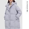 ELLASSAY Women's Mid-length Hooded Goose Down Jacket EWD344L02900