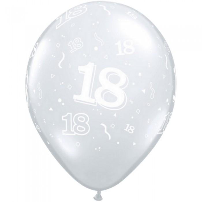 Qualatex Latex 18th Balloons (Pack of 2)