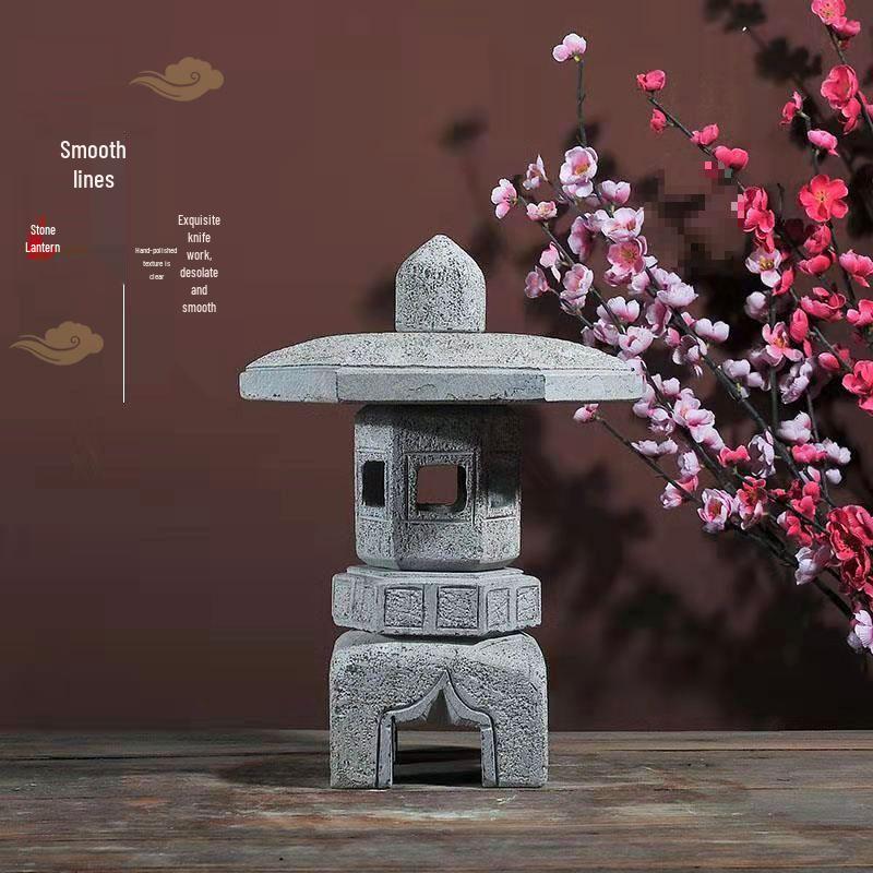 Bluestone Stone Lantern: Zen Landscape Decoration for Gardens and Courtyards