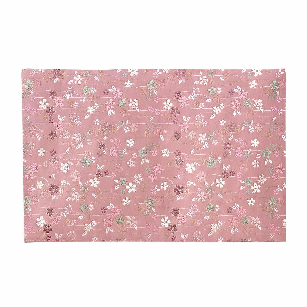 

Naamukuma-chan Kobo Sakura Pattern Sutra Desk Cover, High-Quality Kyoto-Style Brocade Rug, Flame-Retardant, Size 28.5cm x 44cm (Size 18, 004, Pink)