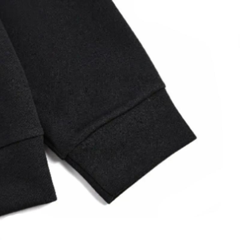 Li Ning Simple Casual Loose Sports Cotton Versatile Stand Collar Cardigan Sweatshirt Men Sweatshirt Black AWDVP57-2