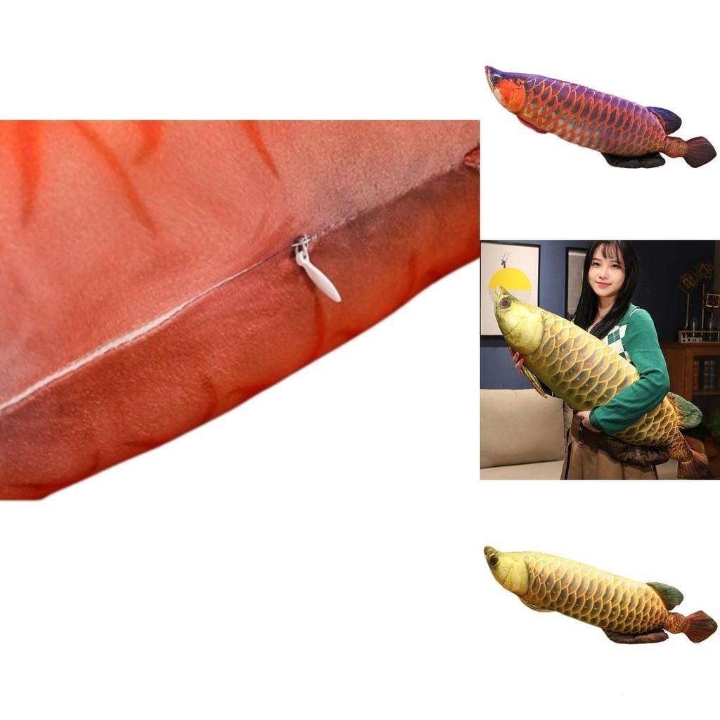 3d Cotton Filled Fish Shaped Pillow Carp Loach Catfish Stuffed Animal For Teens And Adults