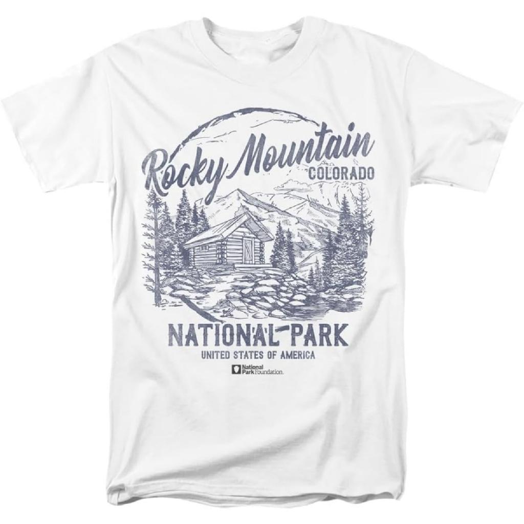 Rocky Mountain Nationalpark Vintage Unisex Erwachsenen T-Shirt