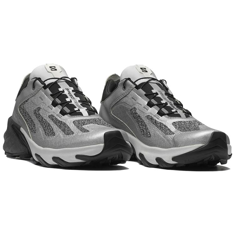 SALOMON Speedverse Prg Fabric Shock Absorbing Non-Slip Wear-Resistant Breathable Low-Top Outdoor Functional Shoes Unisex Shoes Silver 417545