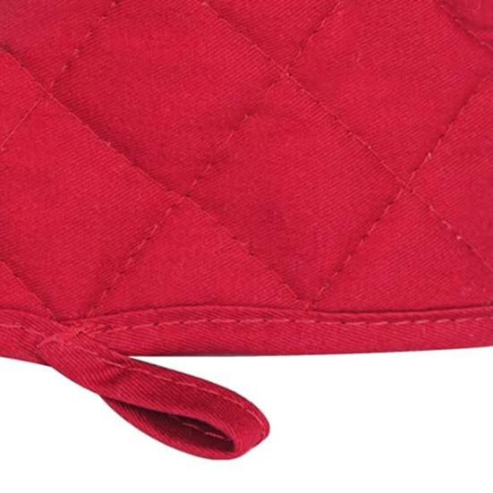 2Pcs Heat Resistant Oven Mitts with Hanging Loop Non-Slip Grip Baking