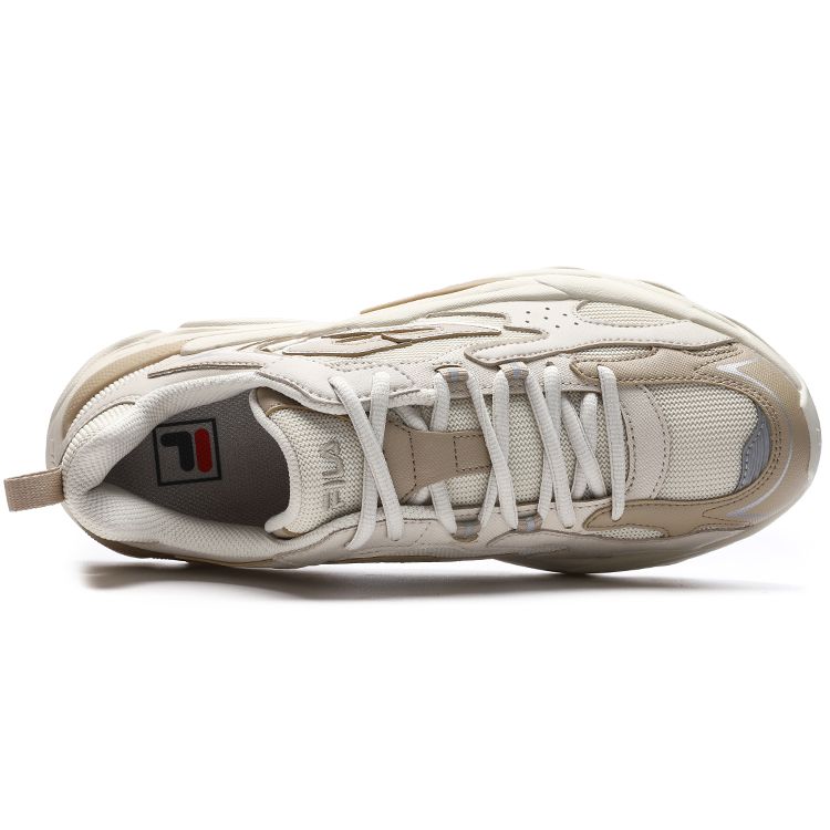 Fila Y2K Fabric Synthetic Leather Comfortable Low-Top Lifestyle Sneakers Men Sneakers Yellow Brown F12M312103FGB