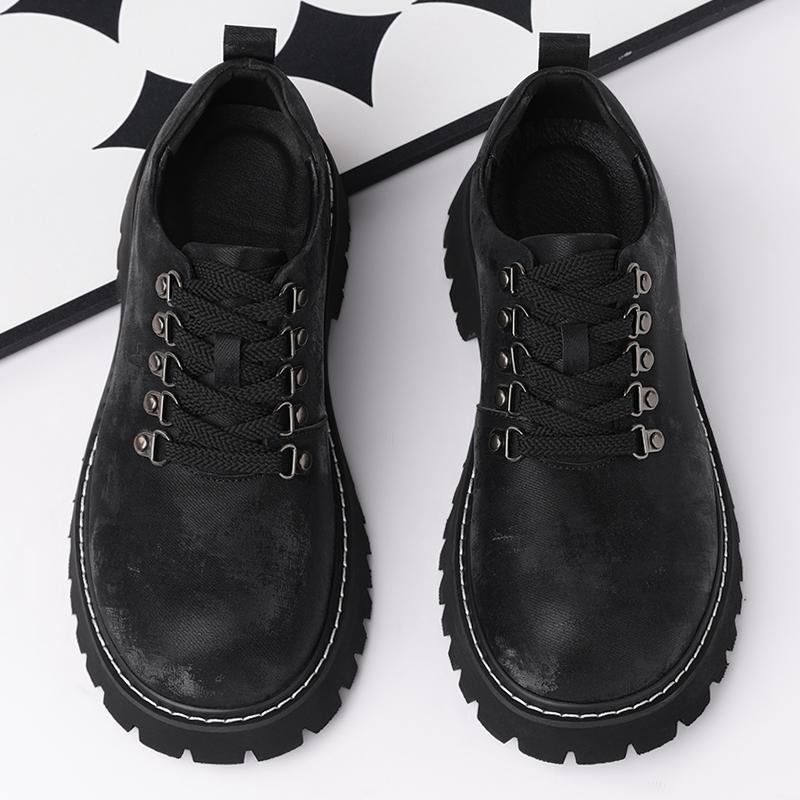 Italienische Schnürschuhe Business-Kleidung Schuhe Klassische Herren Freizeitleder Oxfords Schuh Dicke Sohle Derby Schuhe Outdoor-Wanderschuhe