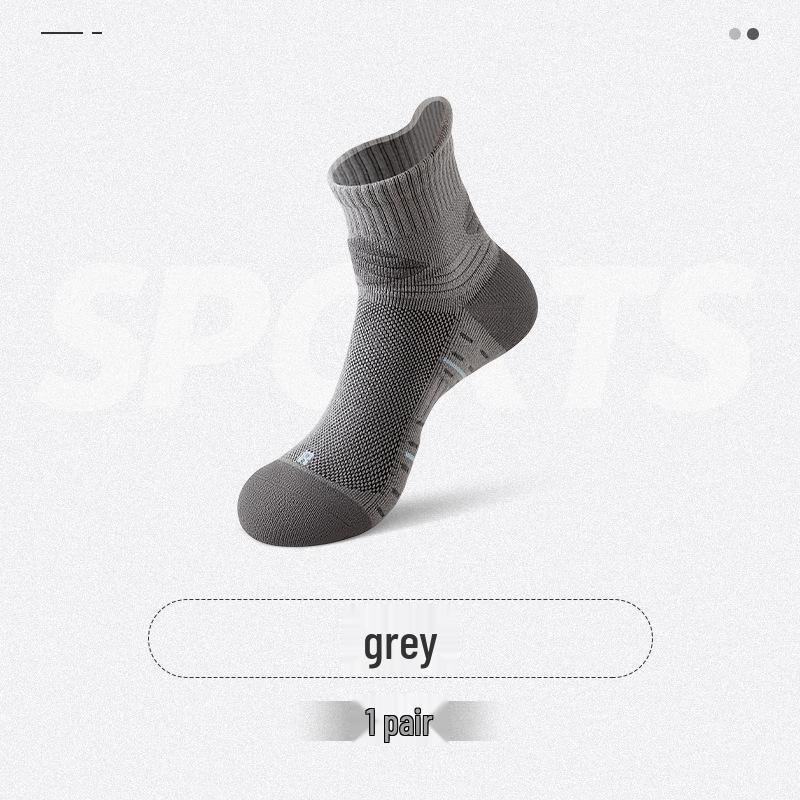 Elite Men's Mid-Calf Basketball Socks - Professional Towel Bottom Sports Socks