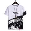 New Summer Men's Fashion T-shirt Personality Montage Printed Men's T-shirt Top
