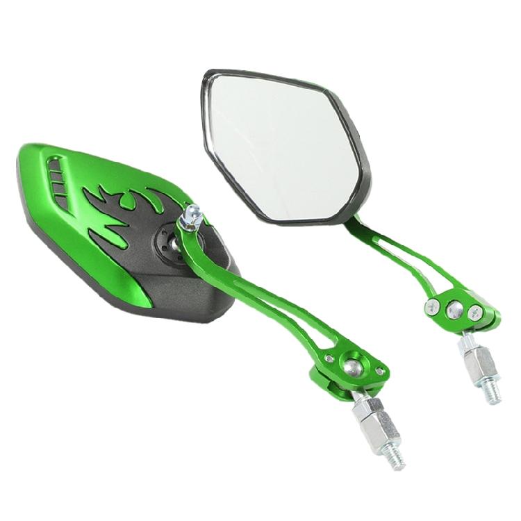 

Universal CNC Aluminum Motorcycle Handlebar Rear View Mirrors Anti-glare Mirrors зелёный