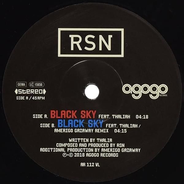 

7inch Record RSN - Black Sky AR112VL Agogo Records 2018 Greece Rap & Hip-Hop/R&B