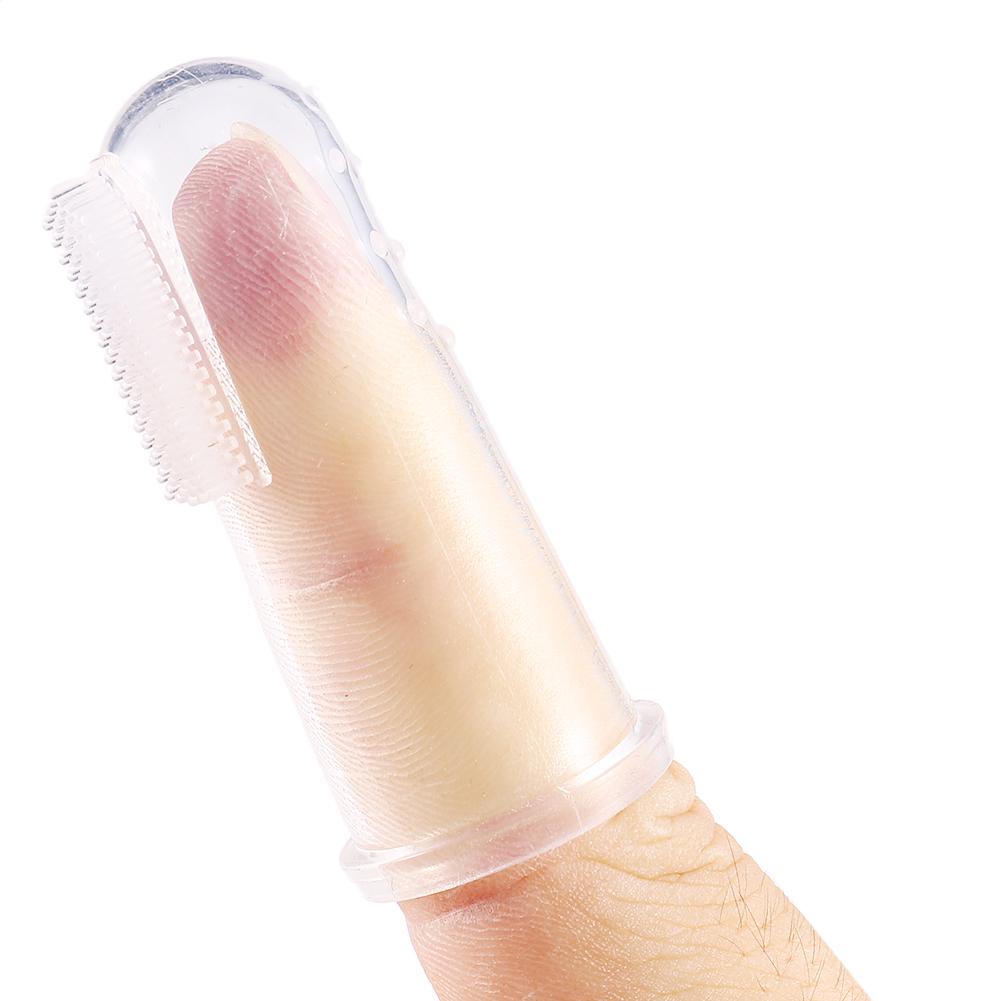 Silicone Soft Finger Toothbrush Teeth Rubber Clean Massage Brush For Baby Infant