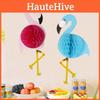 Adorable Pink Flamingo Honeycomb Pendant For Children's Day And Birthday Celebrations