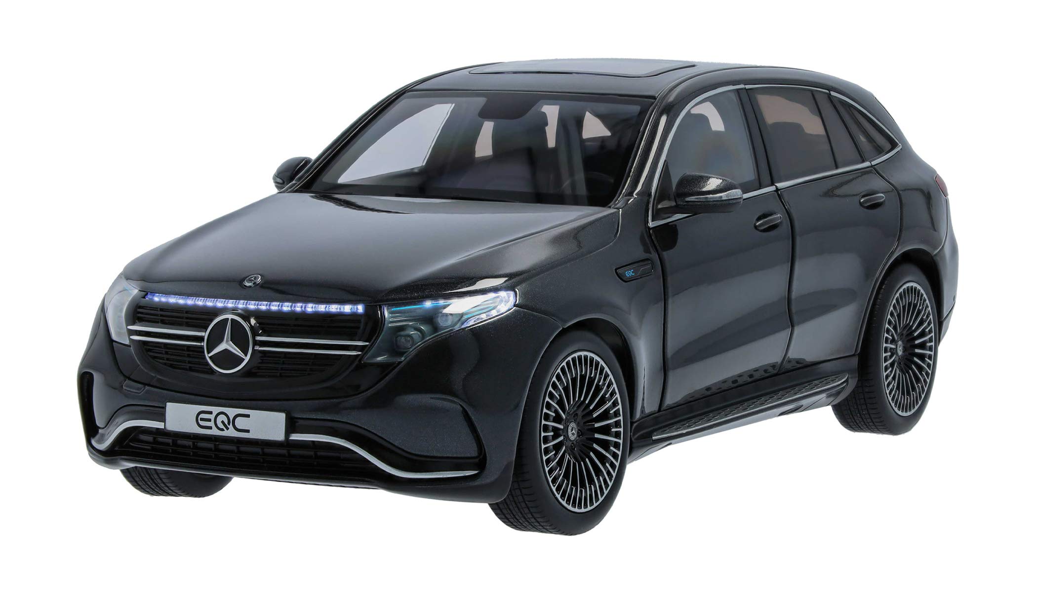 

[Mercedes-Benz Collection] Genuine EQC with LED Lights (N293) 1/18 Graphite Gray