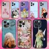 S-Sabrina C-Carpenter Phone Case For iPhone 16,15,14,13,12,11,Pro,Max,Plus,X,XS,XR,SE,8,7,Mini,Soft Silicone Black Case