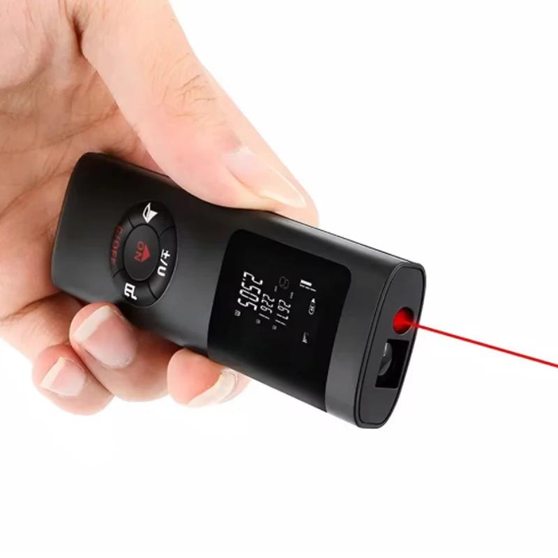 Portable Handheld Laser Rangefinder Tool (USB rechargeable) 40M/60M Mini Intelligent Laser Rangefinder Measuring infrared rangef