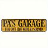 1pc PA's Garage Retro Metal Wall Sign, Vintage Waterproof Iron Plaque for Home Bar Man Cave Garage Decor, Father's Day Gift