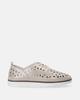 Leather Sports Shoes with Openwork Upper Leather Sports Shoes with Openwork Upper 40
