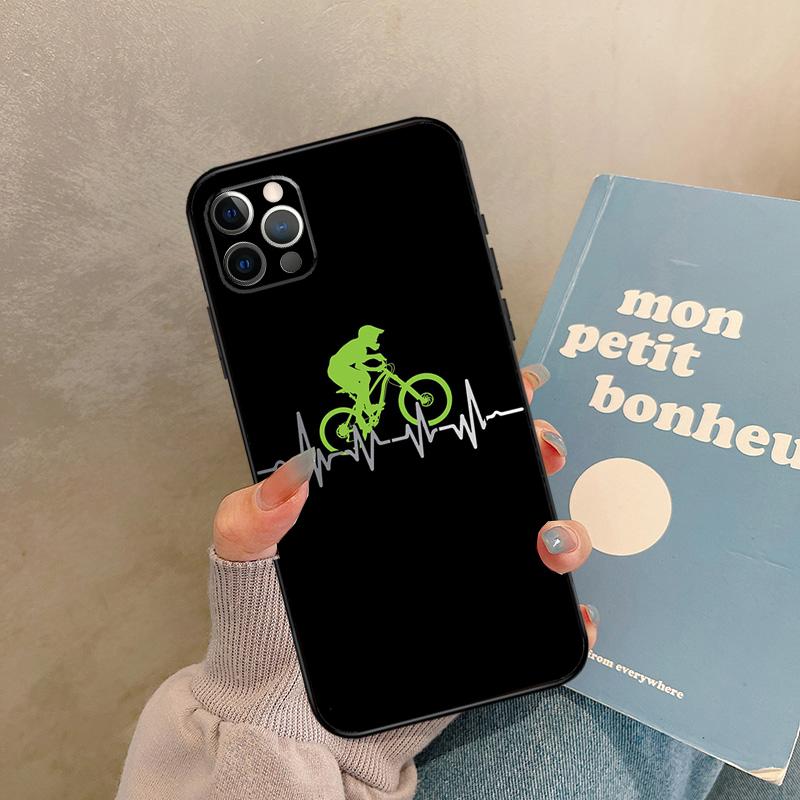 

MTB Mountain Bike Cycling Bicycle Case For iPhone 17 Air 15 14 13 12 11 16 Pro Max 13 mini XR 15 16 Plus 16e Back Cover Shell iPhone 16 Pro