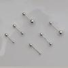 (1+1) Fashion Silver Ball Piercing One Side Sale