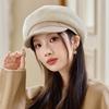 Woolen Warm Beret Women's Autumn and Winter Literary and Retro Thickened Painter Hat