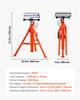 VEVOR Roller Stand, Heavy Duty 1134 Kg Load Capacity, 700 Mm-1320 Mm Height Adjustable, 45# Steel Folding Roller Support Stand for Pipes