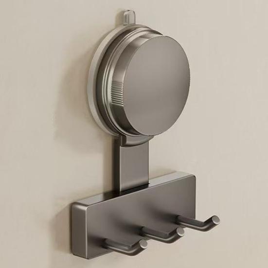 Suction Cup Hooks Strong Load-bearing Simple Installation Punch-Free Wall Mounted Bathroom Storage Rack Coat Towel Hanger