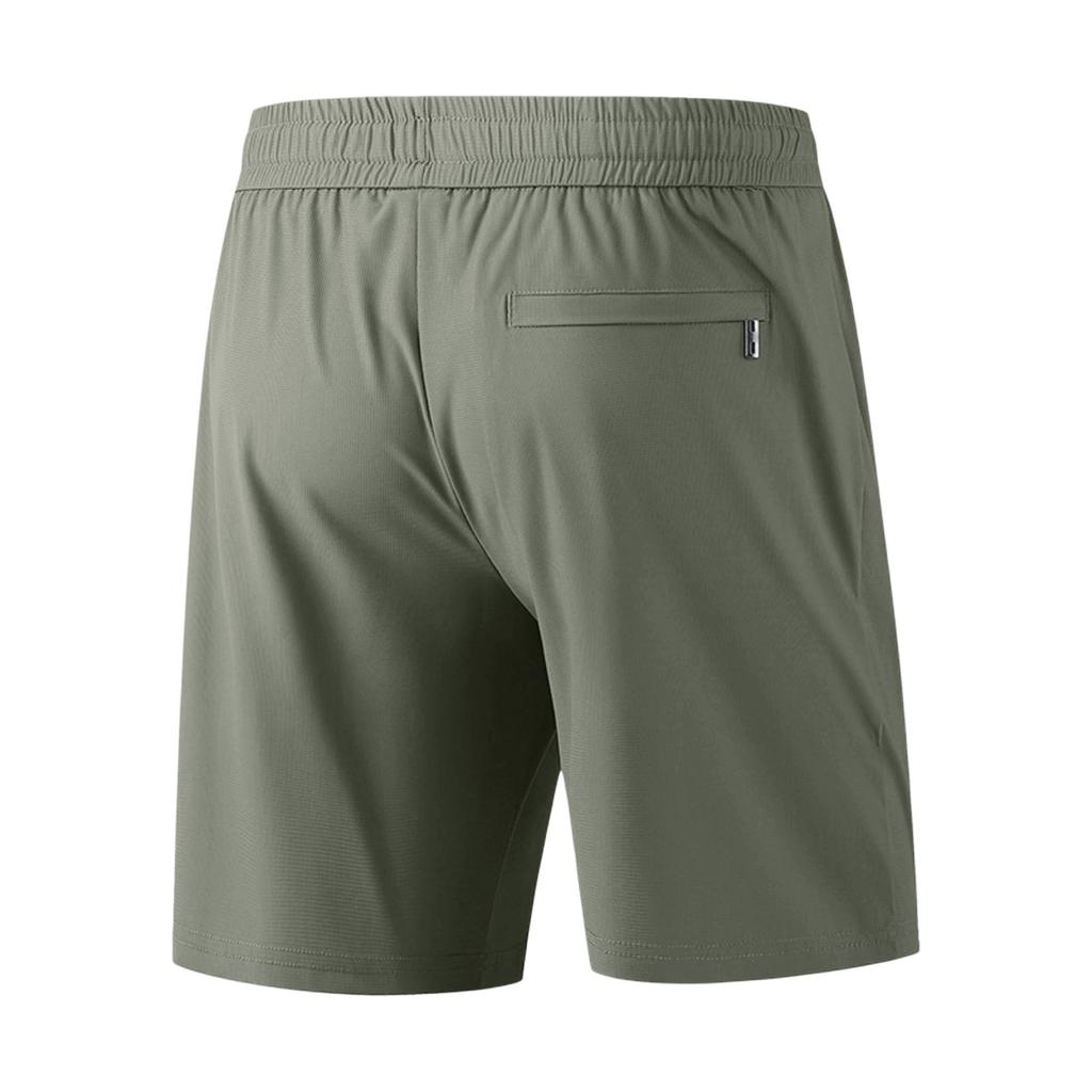Men's Loose Fit Lightweight Quick Dry Breathable Athletic Shorts with Adjustable Waistband and Zipper Pocket for Sports and