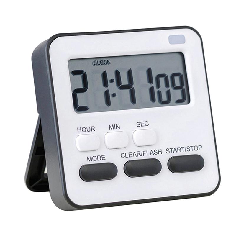 With Flashing Light Timer Cooking Kitchen Sport Study Alarm Clock Big Digits
