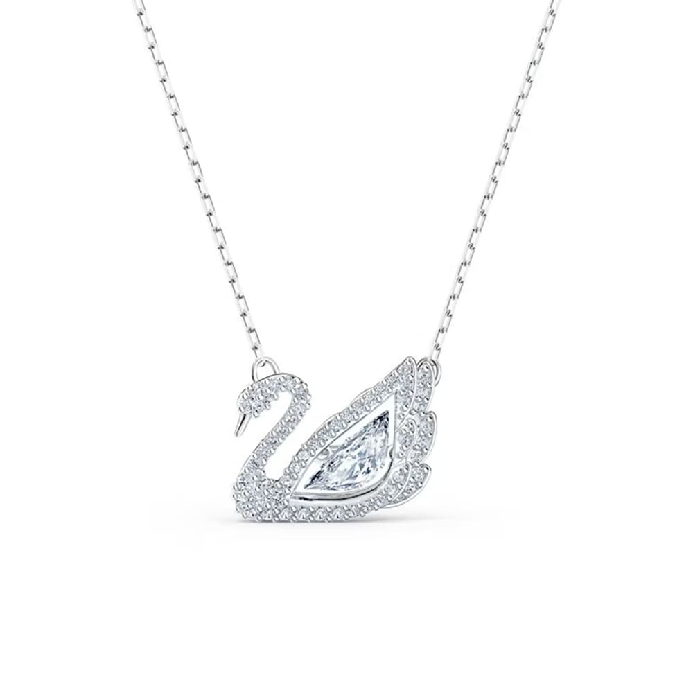 Swarovski 5514421 Dancing Swan Necklace White