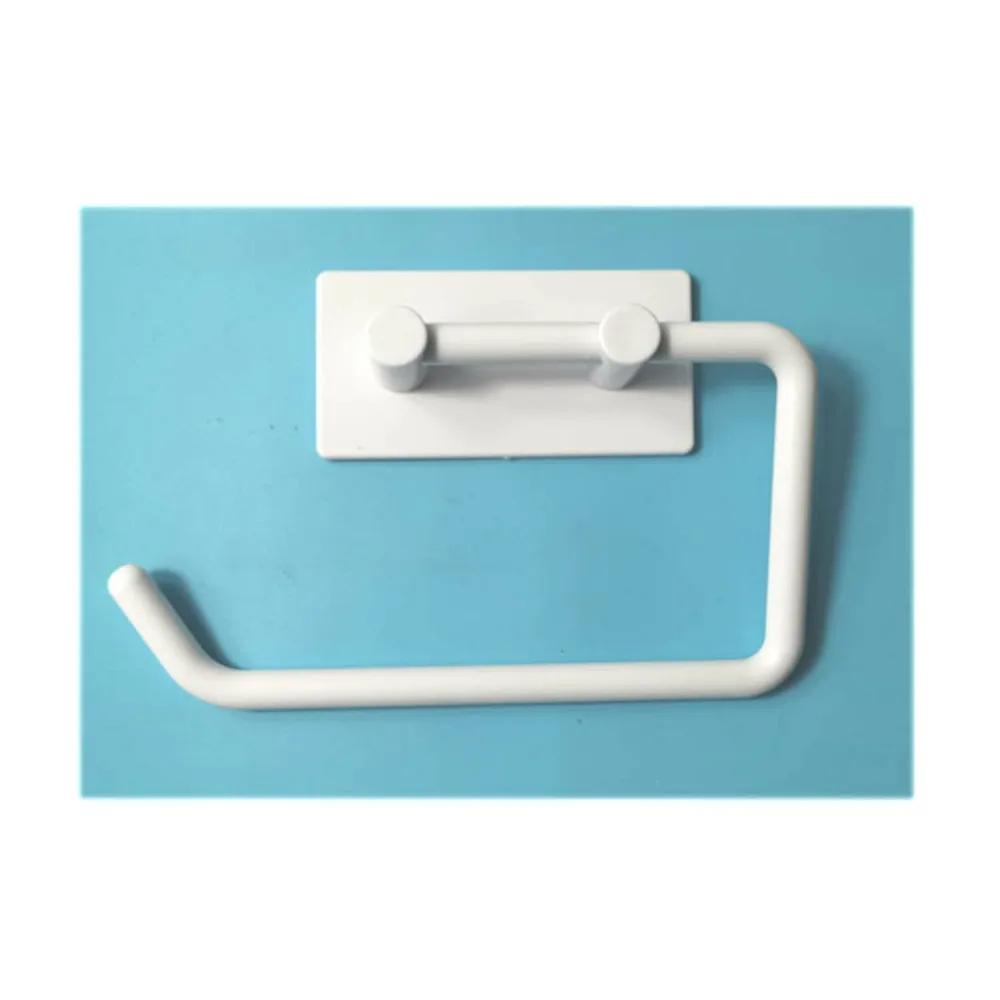 Plastikowy Uchwyt na Chusteczki Haczyk Łazienka Toaleta Bez Dziurkowania Uchwyt na Papier w Rolce Ścienny Uchwyt na Chusteczki do Toalety do Domu