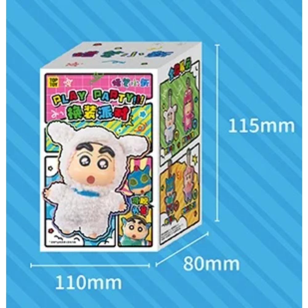 

Оригинальная серия TOPTOY Crayon Shin-chan Dress Up Party, виниловая плюшевая фигурка с лицом, блайнд-бокс, милый кулон, аниме-фигурки, кукла, таинственная коробка