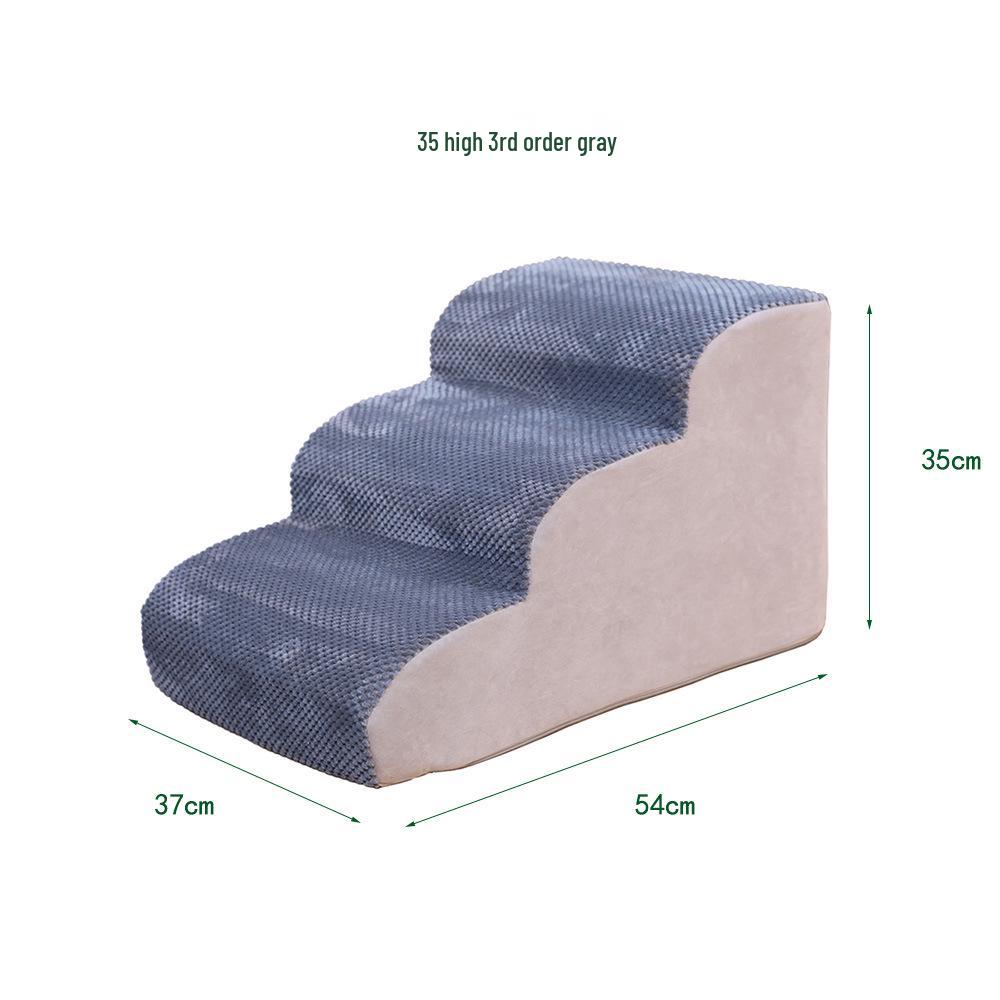 

Лестница и рампа для питомцев: Съемные, моющиеся поролоновые ступеньки для кошек и собак, идеально подходят для кроватей и диванов