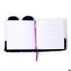 Bloc-notes peluché - puckator - panda - couverture rigide - mixte - blanc/bleu