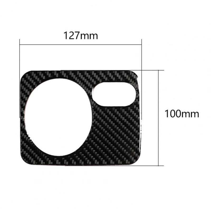 1PCS Car Headlight Switch Control Frame Carbon Fiber Sticker Suitable Left for VW Golf 6 R MK6 Scirocco 09-16