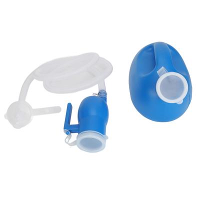 Urinflasche für Männer und ältere Menschen, 2000 ml, langes Rohr, auslaufsicherer, versiegelter Deckel, abnehmbarer Urinal-Töpfchen-Pipi-Krug