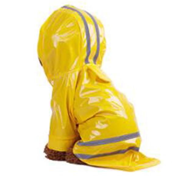 Haustier Hund Regenmantel Jacke Welpe Wasserdicht Kapuze Windschutz Kleidung Leichtgewicht