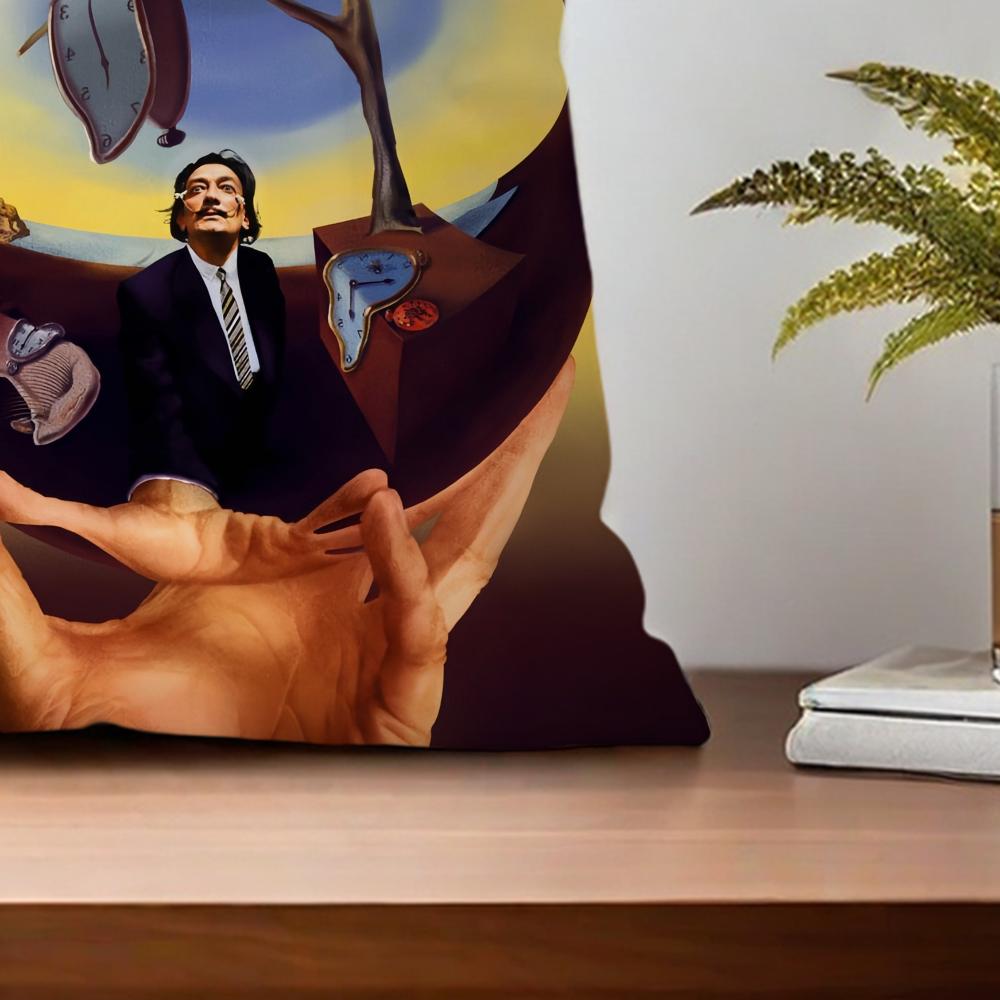 Art Salvador Dali paintings cushion For Bedroom Car Coffee Shop Room Soft and Living Room Sofa Decorative Pillow Cover Case