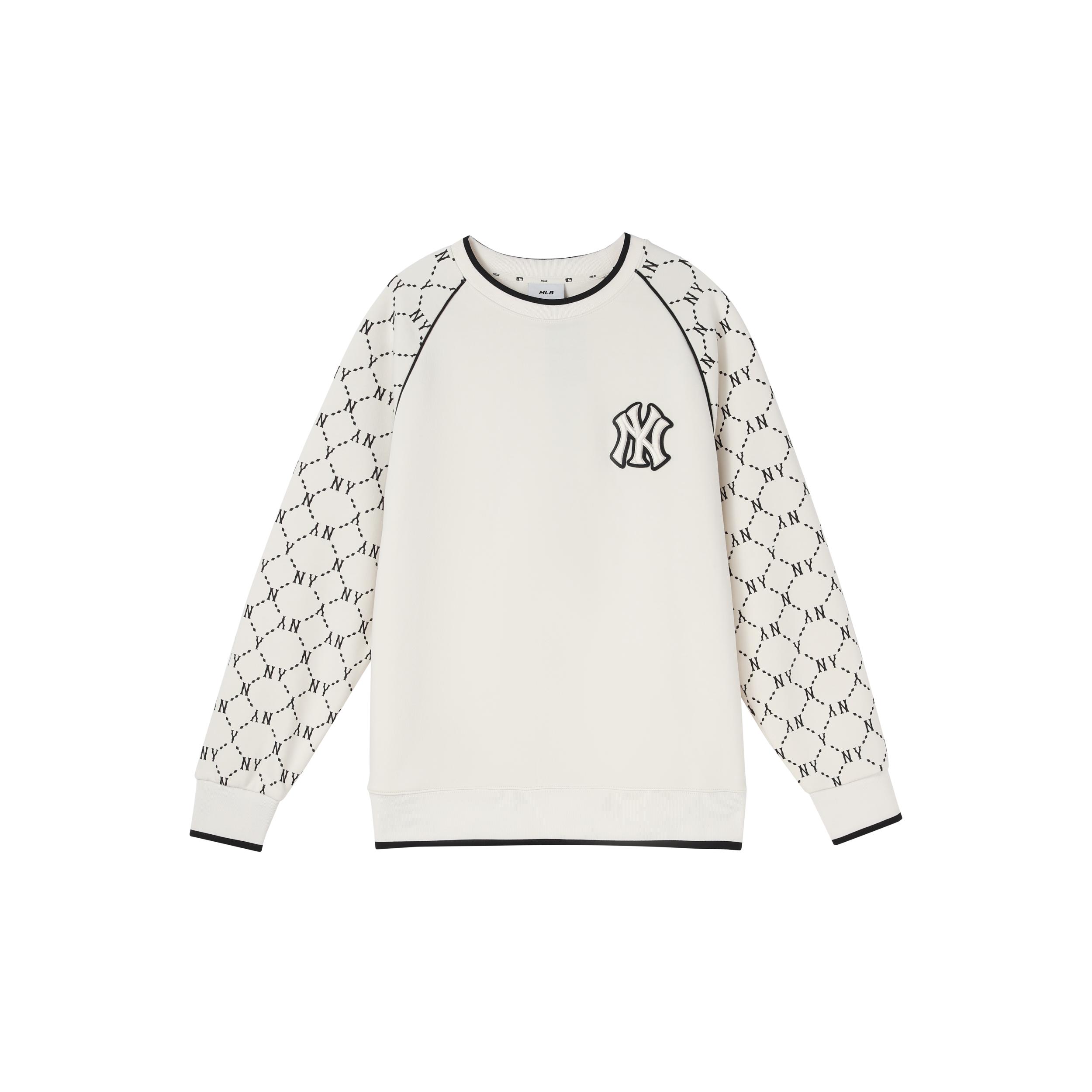 MLB Sweatshirt Fall Unisex Ecru 3AMTM0814-50CRS M