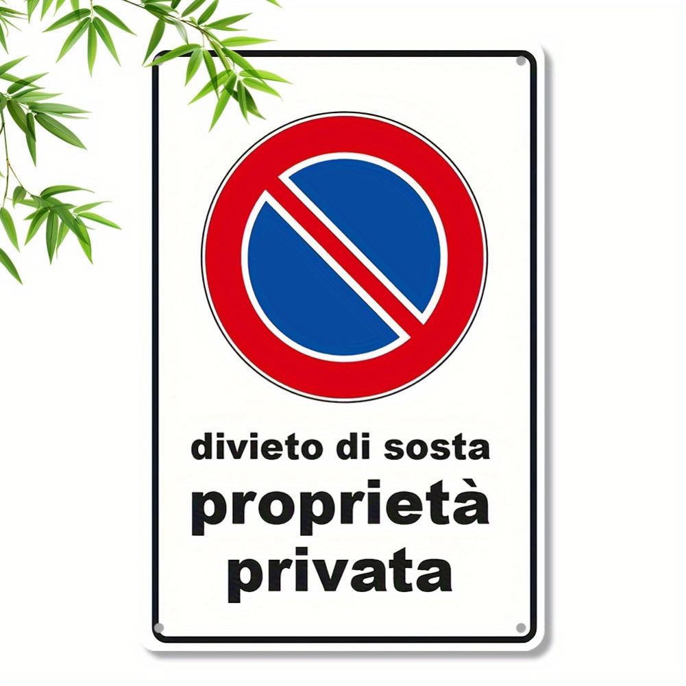 

2D No Parking Private Iron Sign - 1pc Rectangular Decorative Plaque, Wall Decoration for Cafe Garage Home 20x30cm（7.8x11.8inch）