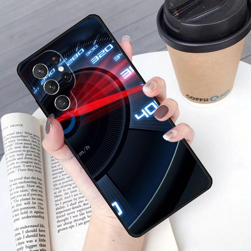 Car Speed Dashboard Phone Case Cover For Samsung Galaxy S24 S25 Ultra S21 S22 Ultra S10E Note 10 Plus Note 20 FE S23