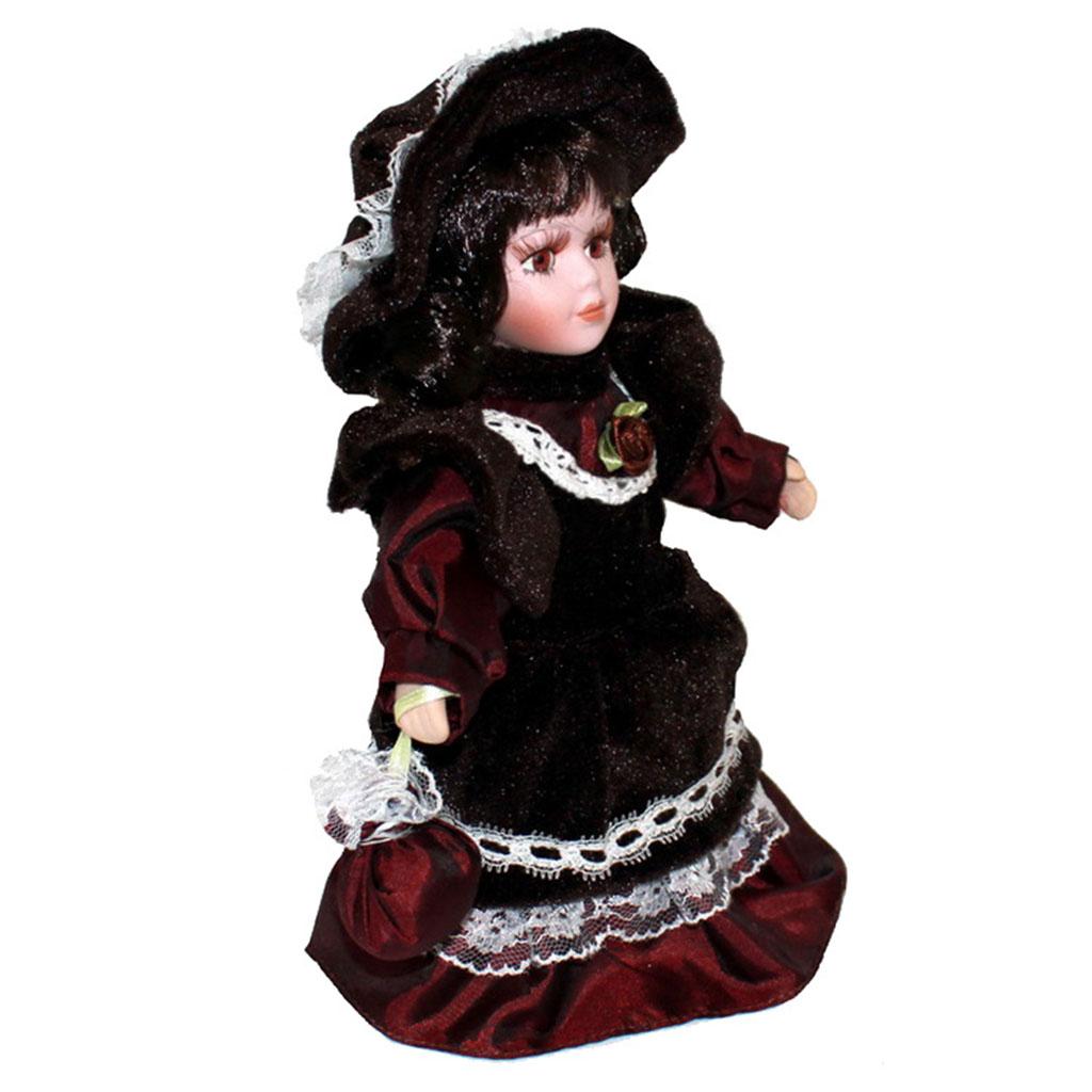 8'' Doll Porcelain Dolls for Home Decoration