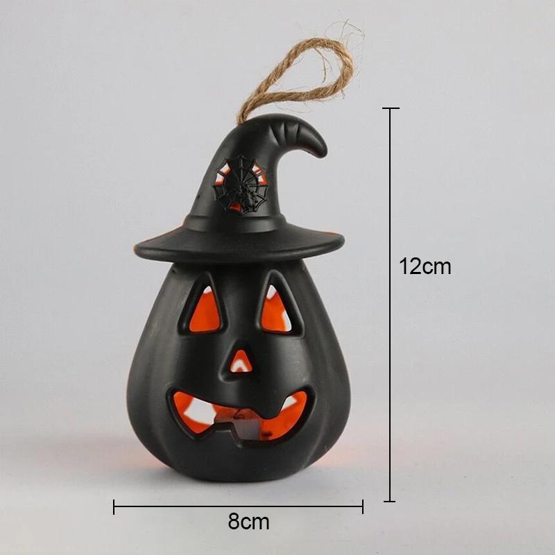 Side Pumpkin Skull Night Light Lamp Double Changing LED Night Light Room Decor Table Desk Lamps Halloween Gifts for Kids Boys