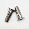 304 Stainless Steel Lantern Rivet Nut, Open Slot Expansion, Carbon Steel, Blue Zinc Plated