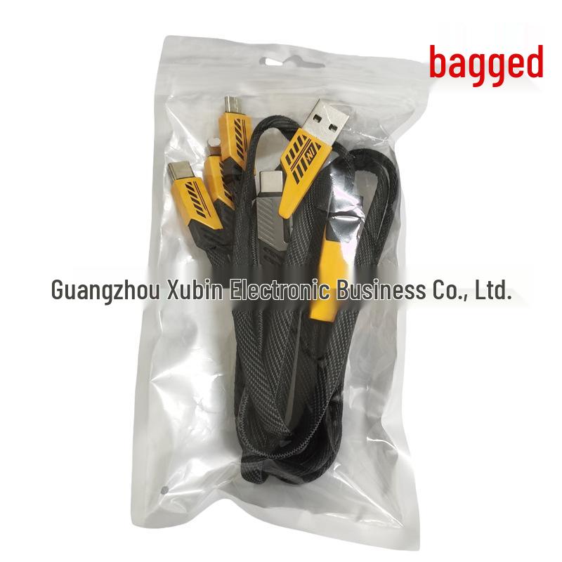 6-in-1 Fast Charging Cable for iPhone, Android, and Type-C Devices