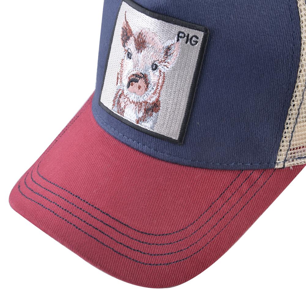 Snapback Baseball Cap For Men And Women Outdoor Mesh Visor Caps Unisex Hip Hop Trucker Bone Casquette With Pig Embroidery Patch