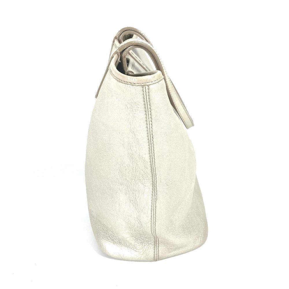BVLGARI S.bulgari logo Sotirio Shoulder Bag Tote Bag Leather Silver