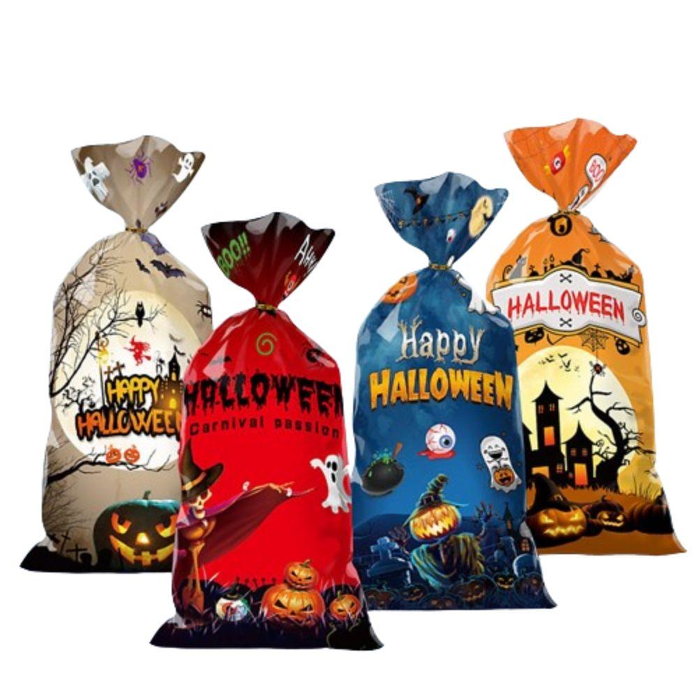 5pcs/bag Cartoon pattern Halloween Candy bags Ghost Pumpkin Printed Nougat Candy Bag Unisex Style 2