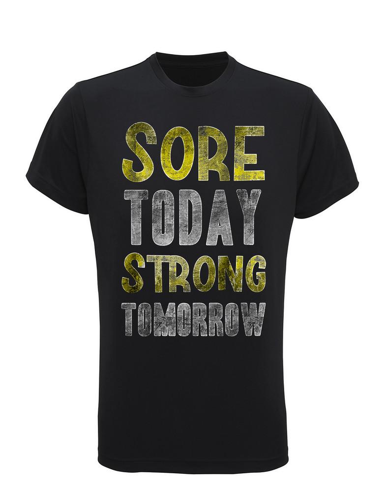 

Мужская футболка из переработанного материала для тренировок Sore Today Strong Tomorrow Gym Running TriDri 4XL